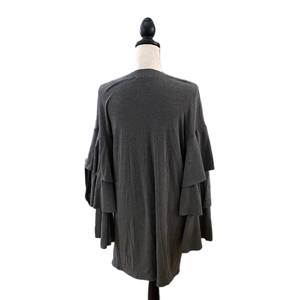 Tiered Sleeve Crew Neck Mini Dress - Picture 2 of 2